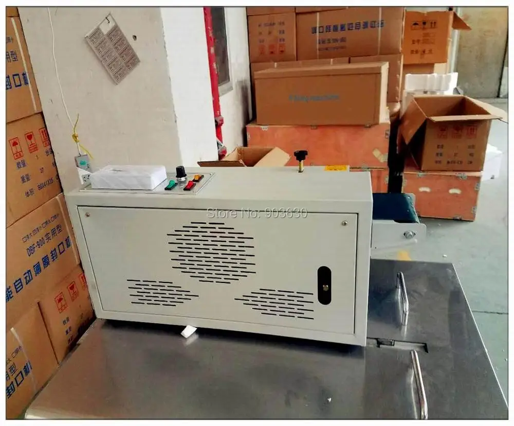 Sỉ 220V Liên Tục Túi Nhựa Phim Nhiệt Ban Nhạc Kín Máy FR-900, Thép Bánh In, Niêm Phong Rộng: 6-12