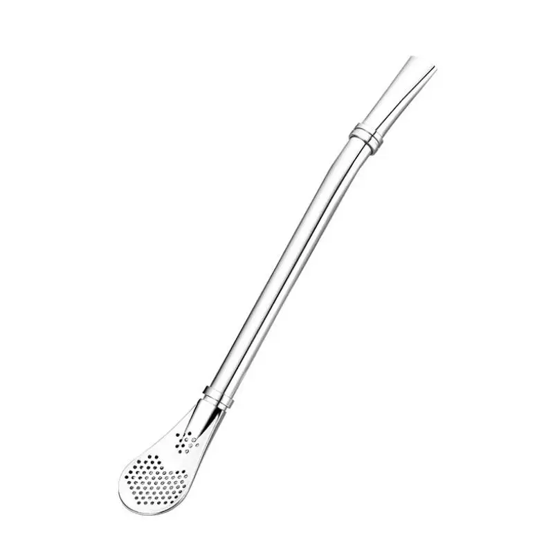 

Metal Bombilla straws Yerba mate straw filter straw Stainless Steel Gourd Bombilla Filter Spoon LX6423