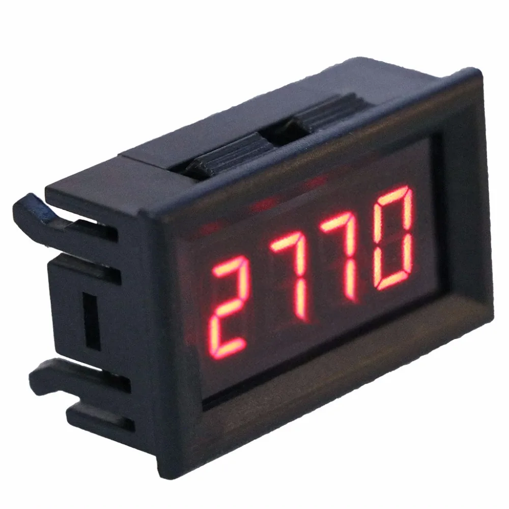 Digital RPM Voltmeter 2 in 1 LED Tachometer Gauge Voltage Tester Tools for Auto Motor Rotating Speed