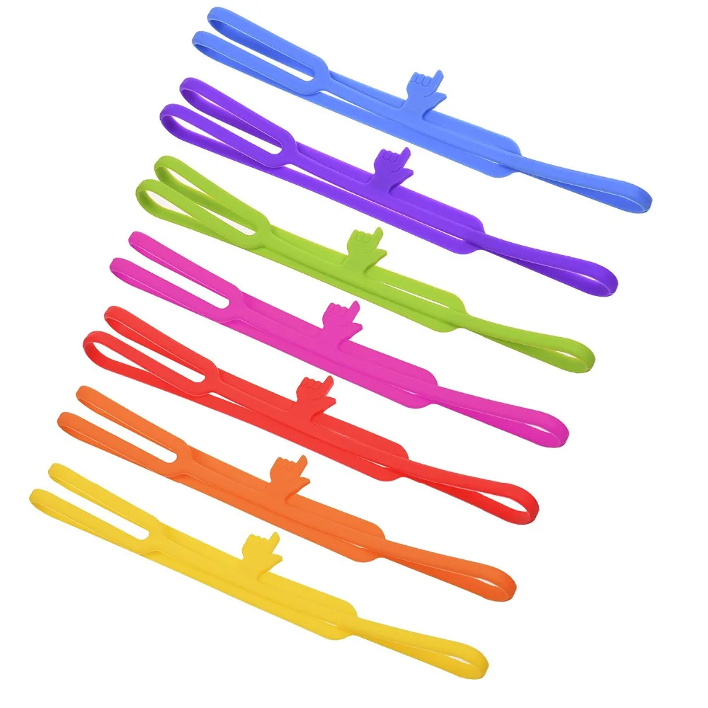 Assorted Colors Silicone Bookmarks Book Marker for School Supplies Stationery Gift