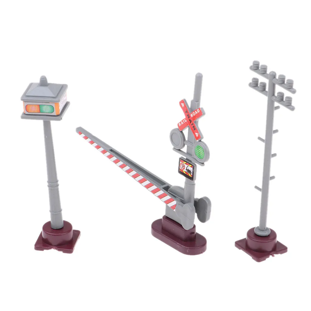 8Pcs Car Toy Accessories Traffic Road Signs Kids Traffic Sign Toy Children Play Learn DIY Model Scene Toy Game