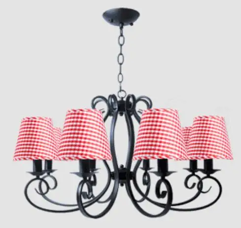 European contracted rural bedroom pendant Light the black tube of a variety lamp ZX129