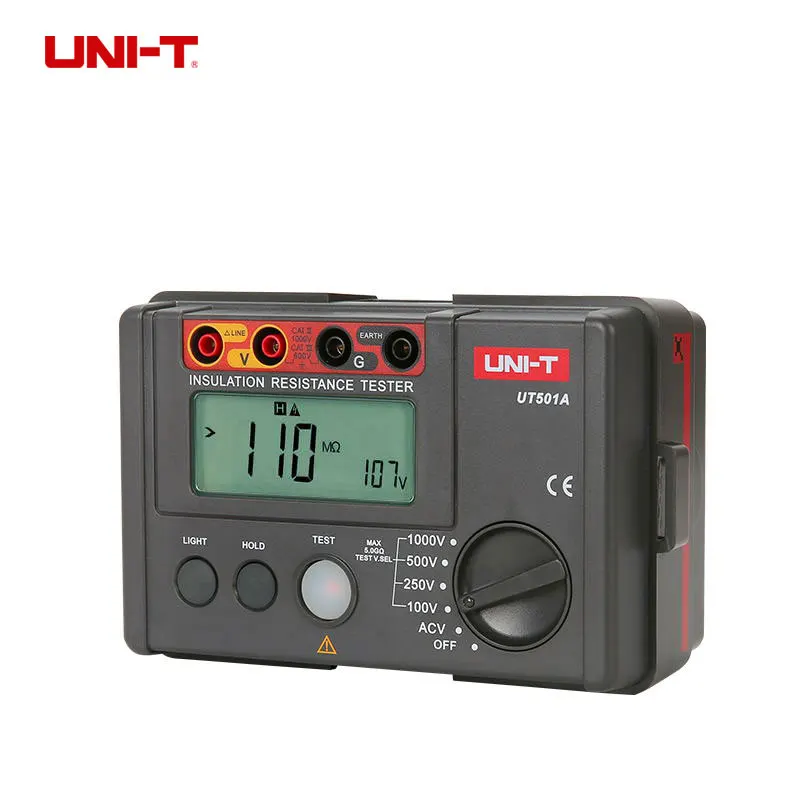 

UNI-T UT501A измерители сопротивления изоляции Автоматический диапазон Lcd подсветка индикатор высокого напряжения
