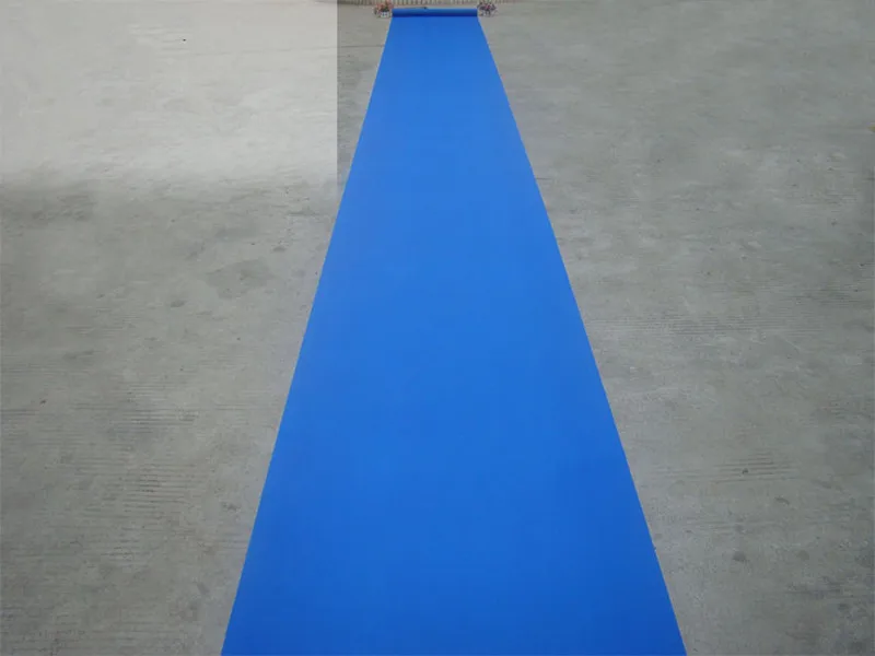 New  Blue Wedding Theme Nonwoven Fabric Carpet Aisle Runner For Wedding Party Decoration Supplies Free Shipping