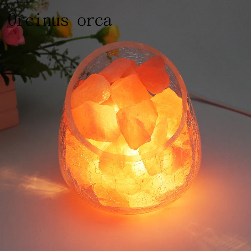 

Himalaya rose mineral salt crystal lamp night light fashion decoration lamp bedroom bedside night light free shipping