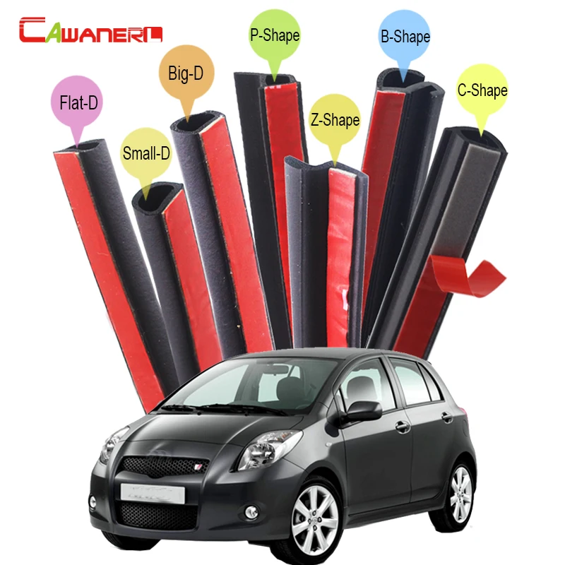 

Cawanerl For Toyota Levin Yaris Prius Avensis Aygo Car Rubber Seal Edge Trim Sealing Seal Strip Kit Weatherstrip Noise Control