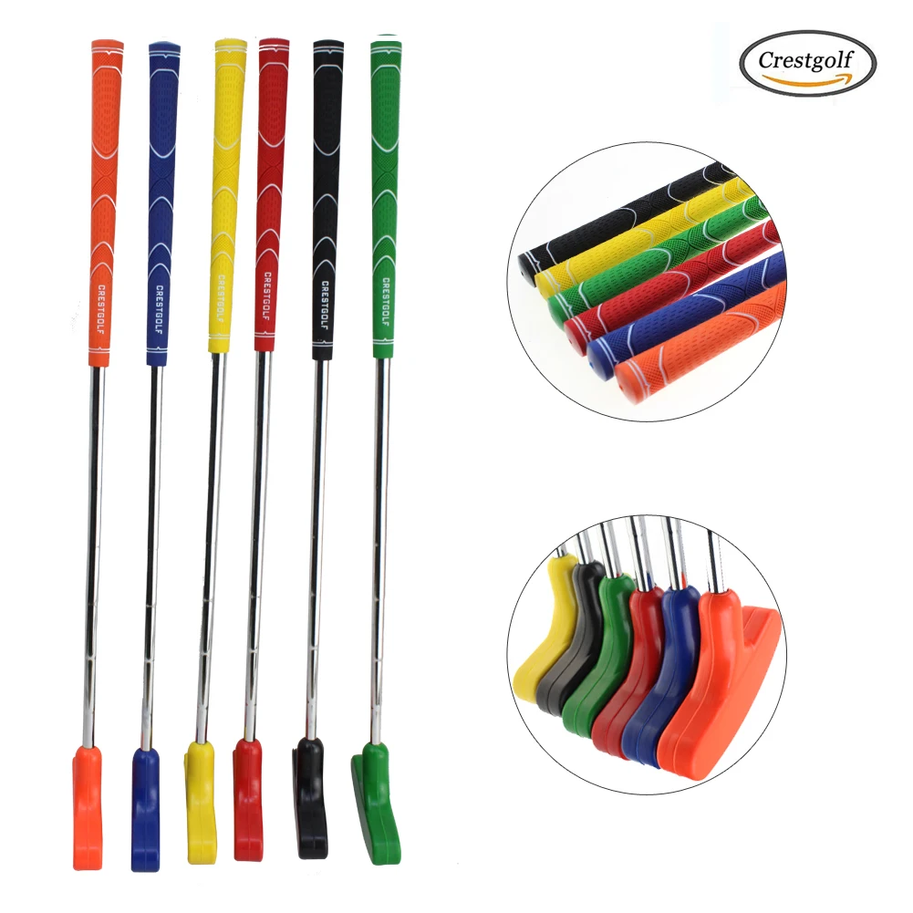 Crestgolf-Mini Putters De Golf Unisex, palos De práctica De acero con cabeza De Putter De goma y eje De acero, 1 ud.