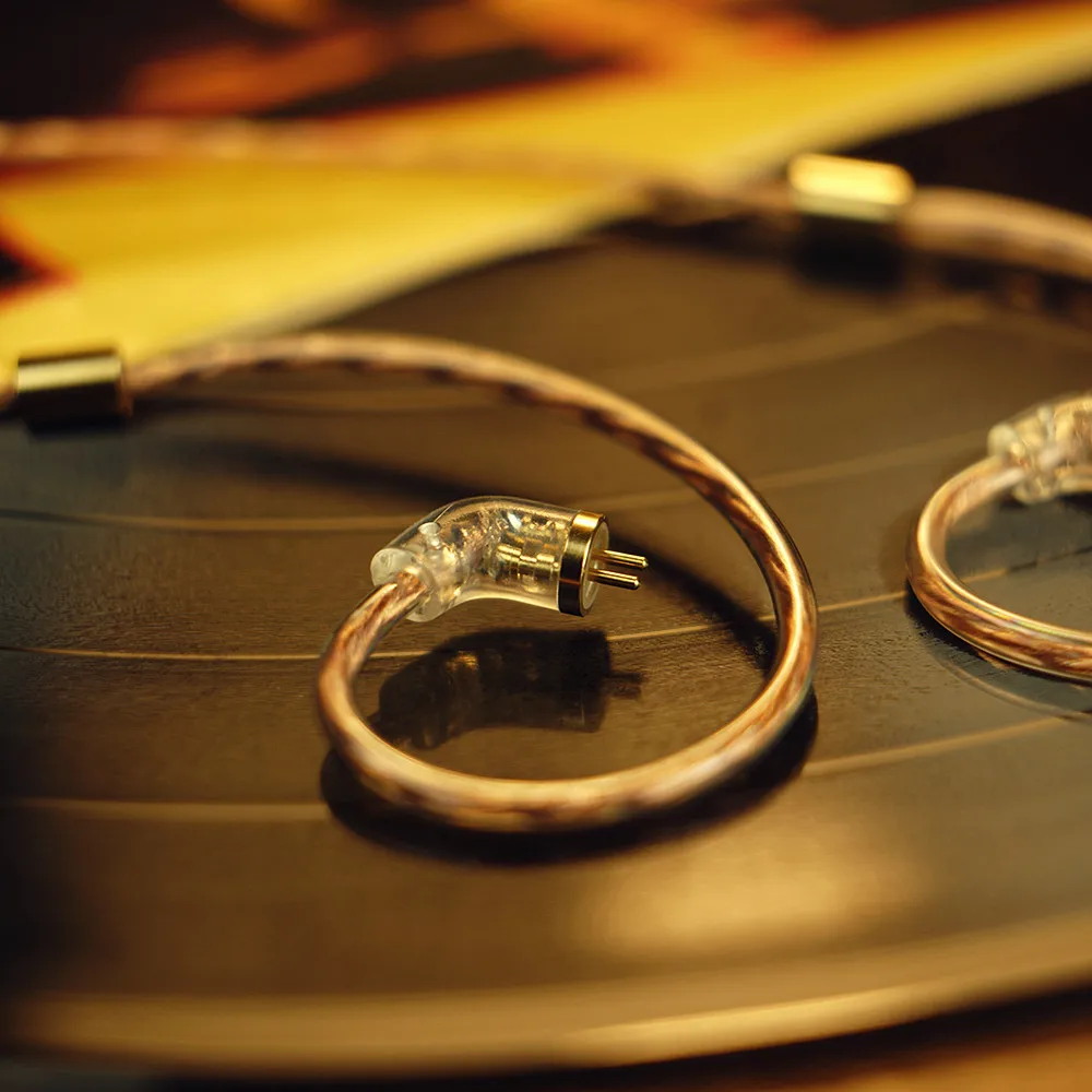 OperaFactory OM1 2-контактный 0,78 мм плетеный кабель 5N OFC Специальный 2-контактный кабель для обновления для OM1 TFZ с регулятором громкости микрофона