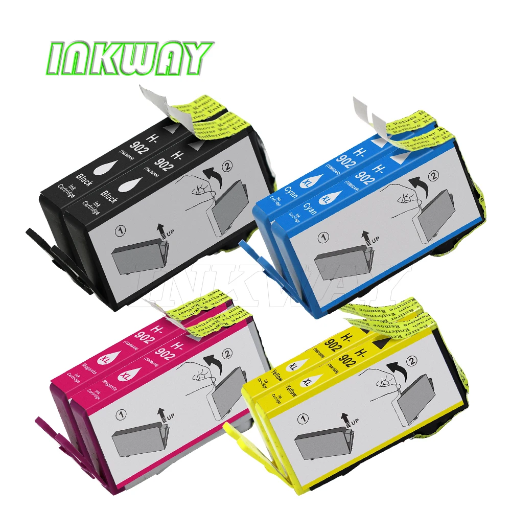 INK  WAY 902  Remanufactured Ink Cartridges for hp902XL for HP Officejet Pro 6960 6968 6970 6975 6978 etc.,8PACK