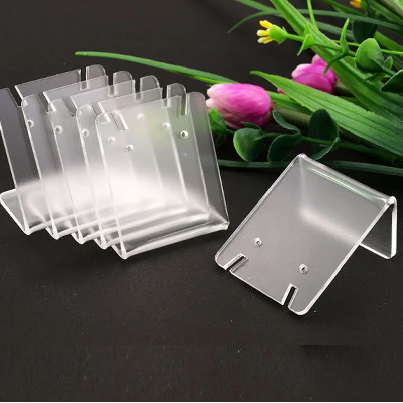 Wholesale Price Pendants Display Acrylic For Women Earrings Storage Show 43*35mm Acrylic Transparent Earrings Jewelry Stand