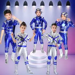 Combinaison et jupe cosplay pour enfants, vêtements de danse sur scène pour enfants, vêtements de fête pour enfants, robot Gelastronom Performance, vêtements pour garçons et filles