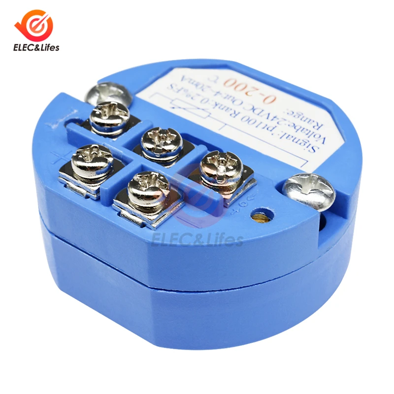 RTD pt100 Temperature Transmitter Sensor Module Thermal Resistance 4-20mA -50-50 -50-100 -50-150 100 200 300 400degree 0-5V 10V