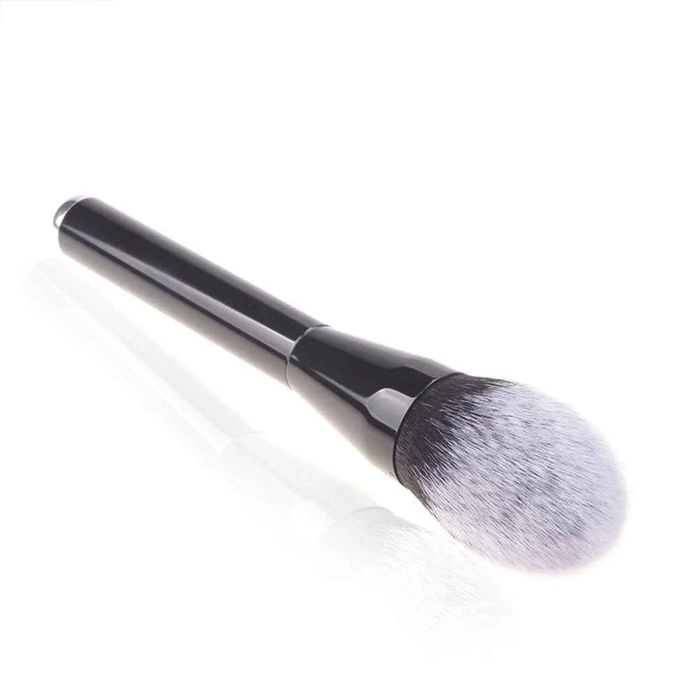 1 pcs Professional white-tipped pincel maquiagem Black aluminum tube flame head Mineral blush brush makeup brush MB106A