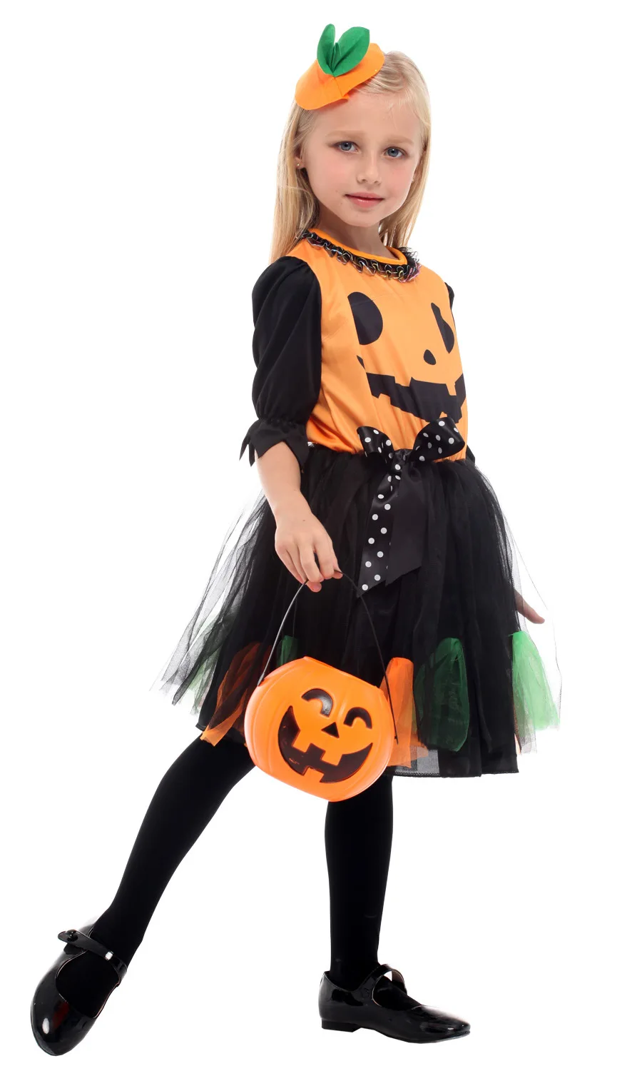 Disfraces de princesa de calabaza para Halloween, vestido de fantasía para niñas, ropa de Cosplay de Halloween, Carnaval de Navidad