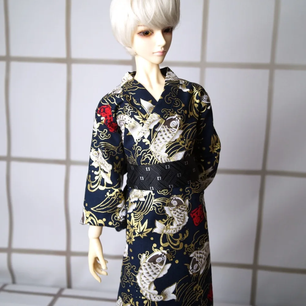 

OOAK Japan Style Kimono Outfits For 1/4 17" 44cm 1/3 1/6 Tall Male BJD MSD Yosd SD DK DZ AOD DD Doll Free Shipping