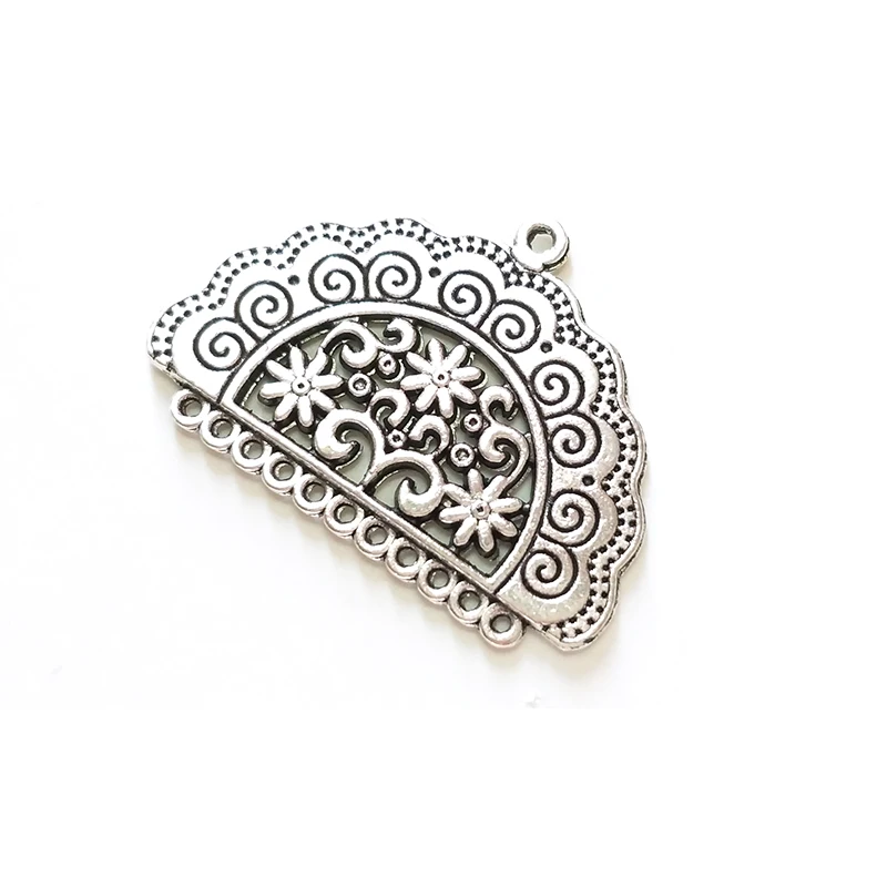 New Fashion 39*29mm 4pieces/bag Retro  Zinc Alloy Tassel Loop Linker for DIY Necklace Earring Connectors Charms