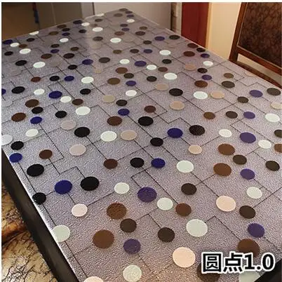 1mm Thickness Rectangle PVC Table Cloth Oilproof Waterproof Table Runners Soft Glass Plastic Placemats Toalha De Mesa Home Decor