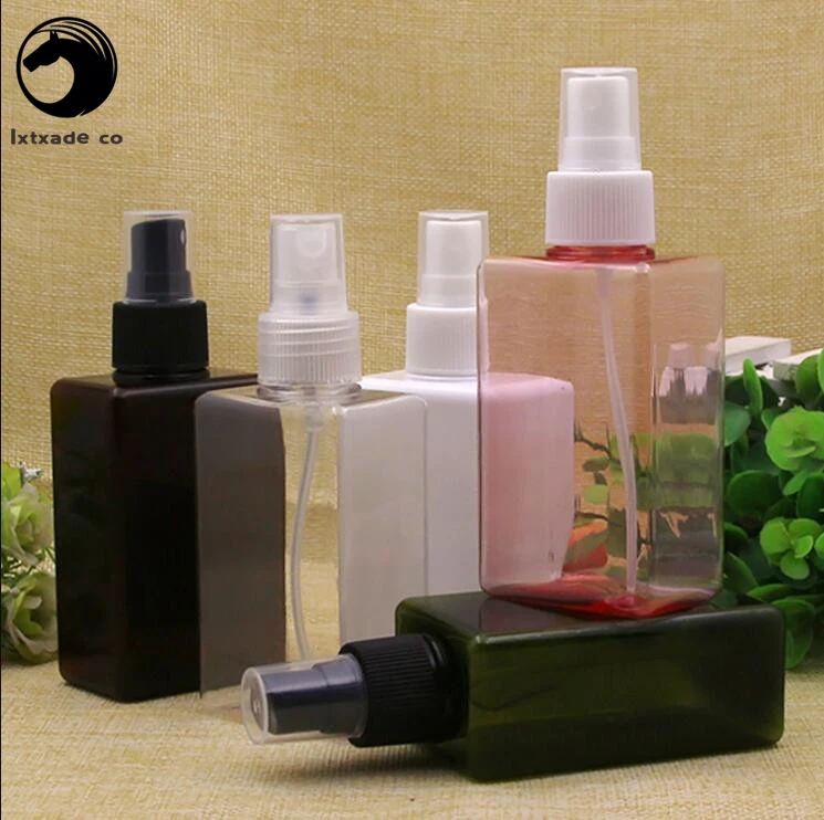 30 pcs 150 ml Plastic Empty Spray Square Perfume bottles Top New Style Cosmetic Water Parfume Empty Containers