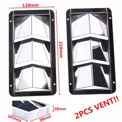 2Pcs Boat Louver Vent 8-1/4