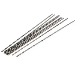 1mm Dia 100mm Length HSS Straight Shank Twist Drill Bit Drilling Tool 10pcs