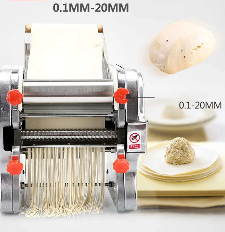 110V/220V Stainless Steel Pasta Making Machine Noodle Maker Operated Spaghetti Pasta Cutter Noodle Hanger Home Commercial