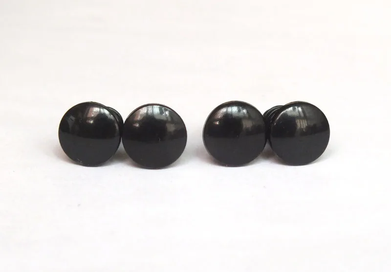 100pair 7mm Flat Round Shape Black Toy Eyes For Diy Doll Accessories