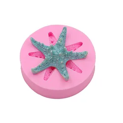 Trumpet starfish candy cakes silicone mold chocolate soap mold dessert decoration mold DIY cakes baking small tools biscuit mold