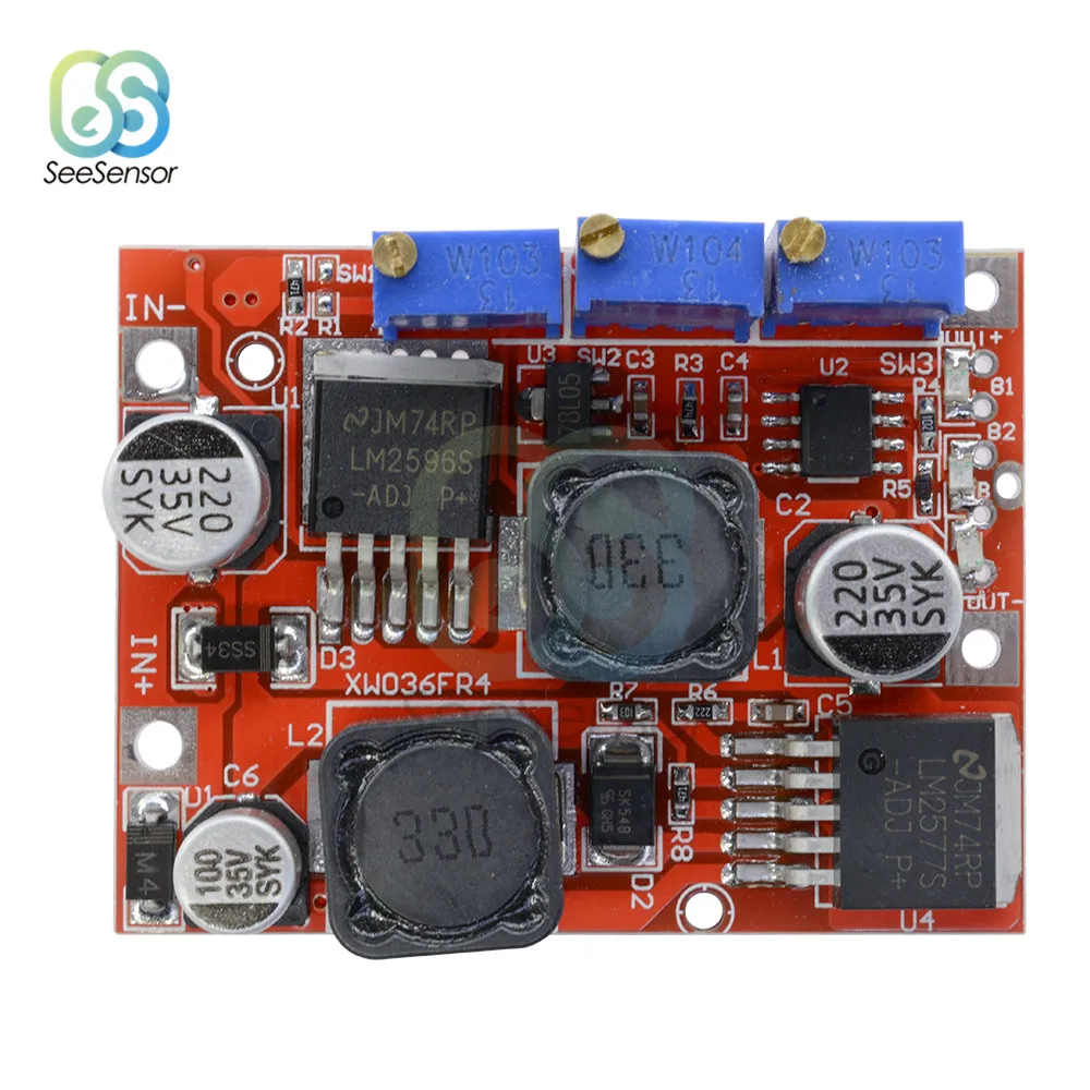 LM2596 LM2577 DC-DC Step up Down Module Automatic Solar Panels Boost Buck Voltage Converter Non-isolated Constant Current Board