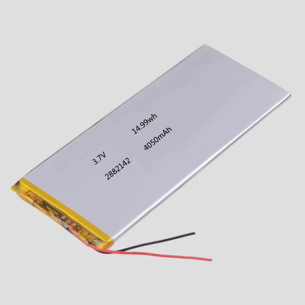 2882142 3.7V 4050mAh Rechargeable Lithium Li-ion Li Polymer Battery For tachograph tablet PC Speaker Toys GPS 3080140