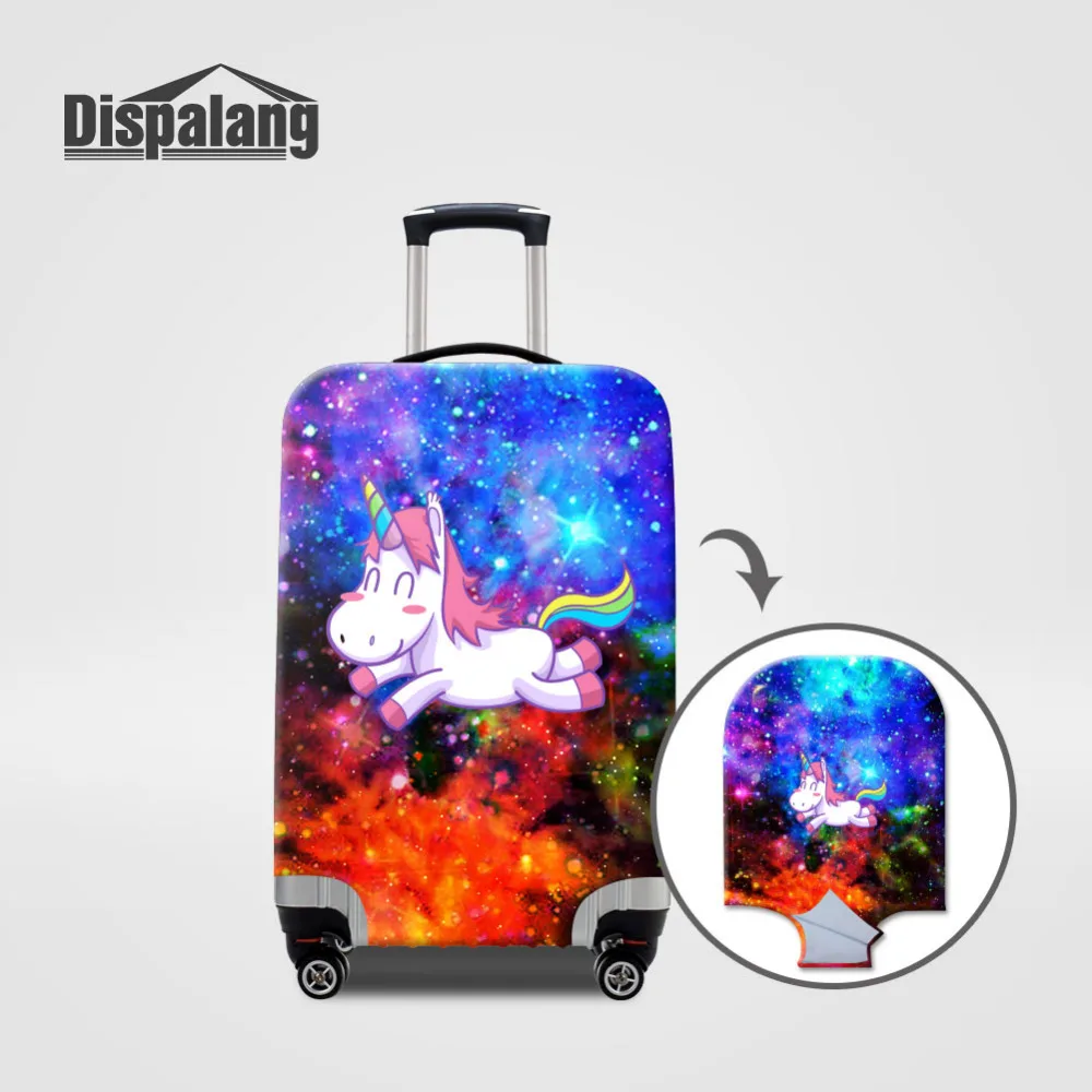 

Dispalang Galaxy Unicorn Travel Luggage Dust Cover for 18-30 Inch Trolley Case Elastic Suitcase Case Covers Luggage Protection