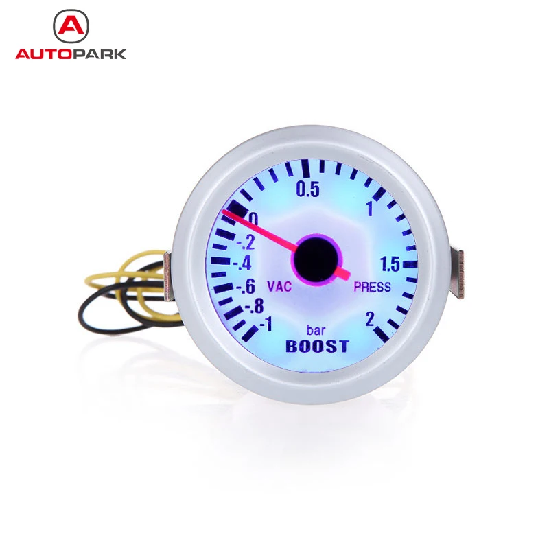 

Professional Turbo Boost Vacuum Press Gauge Meter for Auto Car 2" 52mm -1~2BAR Blue LED Light Car Instrument for All Cars