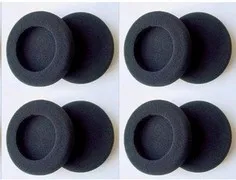 Almohadillas de espuma suave para auriculares, cubiertas de esponja de repuesto para auriculares, diámetro externo de 60mm, 6CM, 1000 unidades