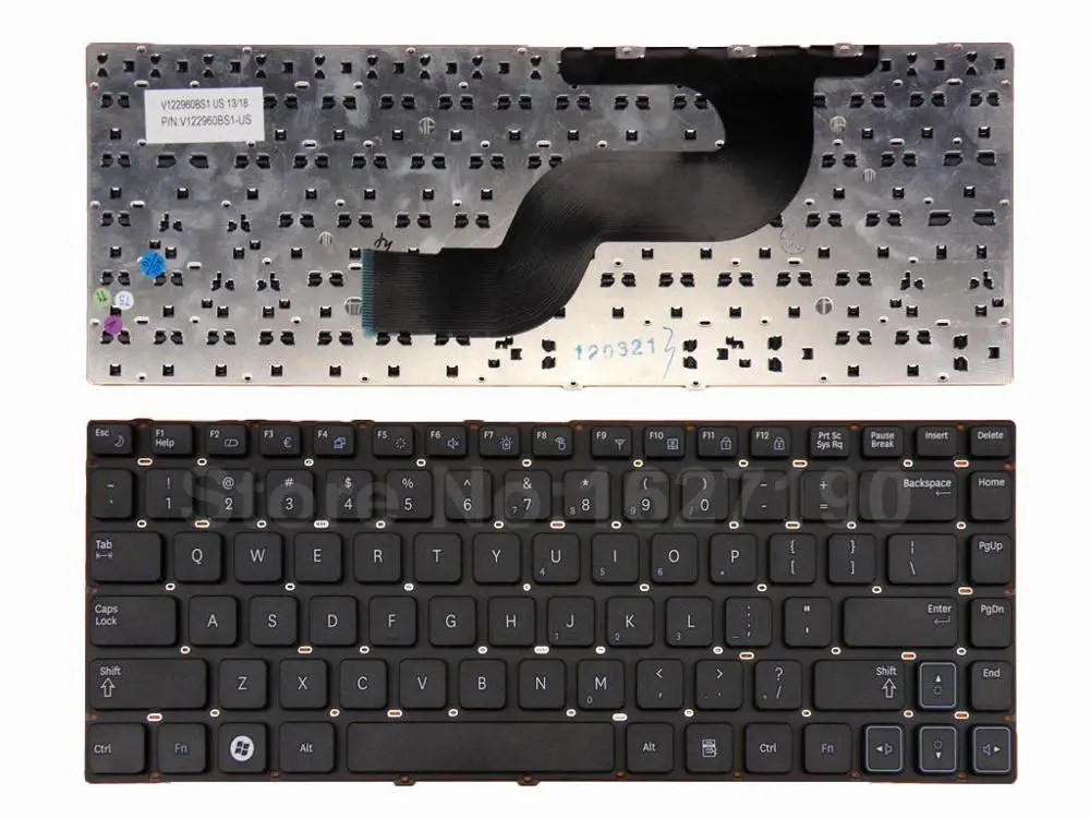 

US Keyboard For SAMSUNG RV411 RV412 RV415 RV420 BLACK Without FRAME PN:V122960BS1-US New Laptop Keyboards With F