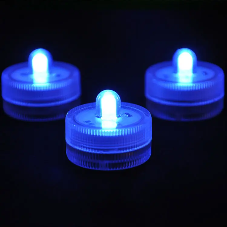 100pcs/lot 11colors Battery Operated led Submersible Lights Wedding Party Christmas Waterproof Mini led Candle Lights For Crafrs