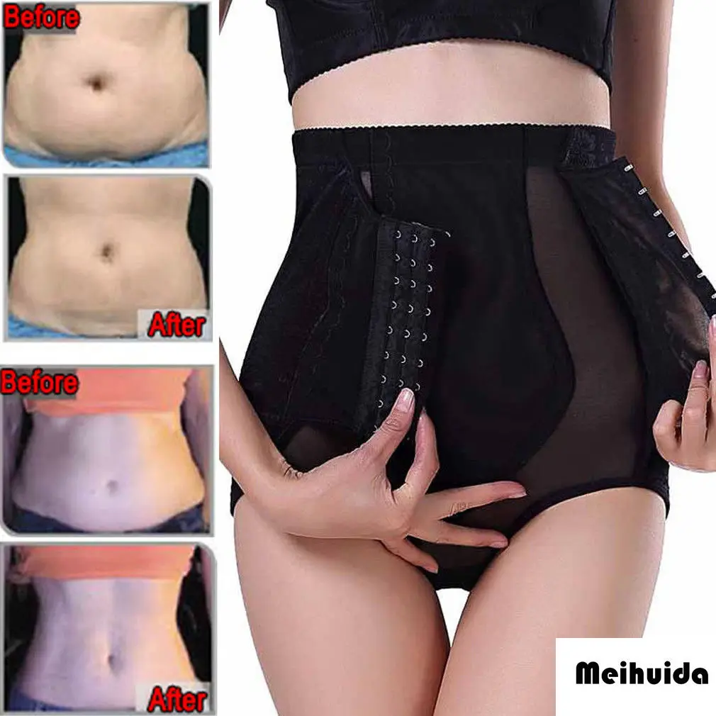 2018 Brand New Women High Waist Briefs Shapewear Panty Body Shaper Control Slim Tummy Underwear Buttocks button-down breeches