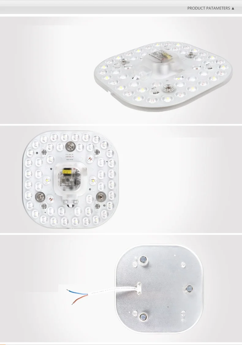 Led indoor 110V 220V illuminazione lampada a led facile installazione lampada da soffitto modulo Octopus Square rettangolare Change Renew Led upgrade