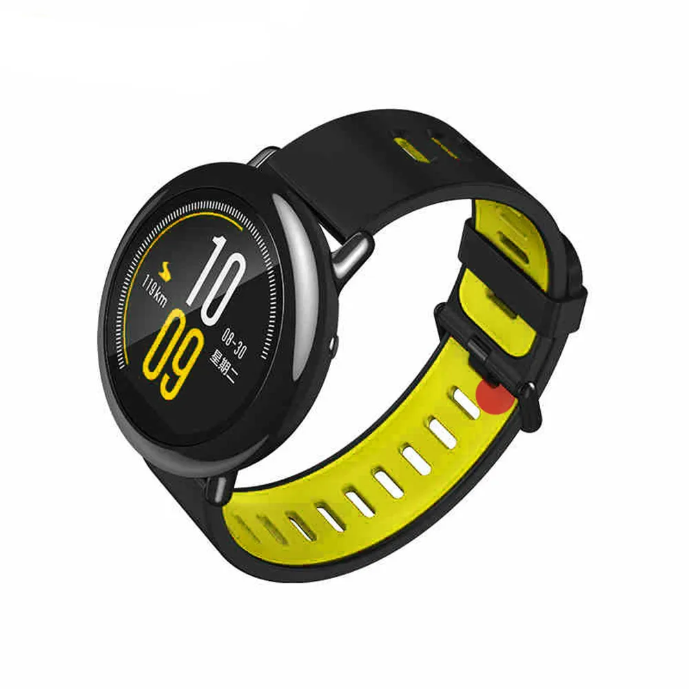 Thay Thế Dây Đeo Đồng Hồ Silicone Vòng Tay Dây Đeo Cổ Tay Cho Xiaomi Huami AMAZFIT Dây 22Cm Watchbands Thể Thao Thông Minh