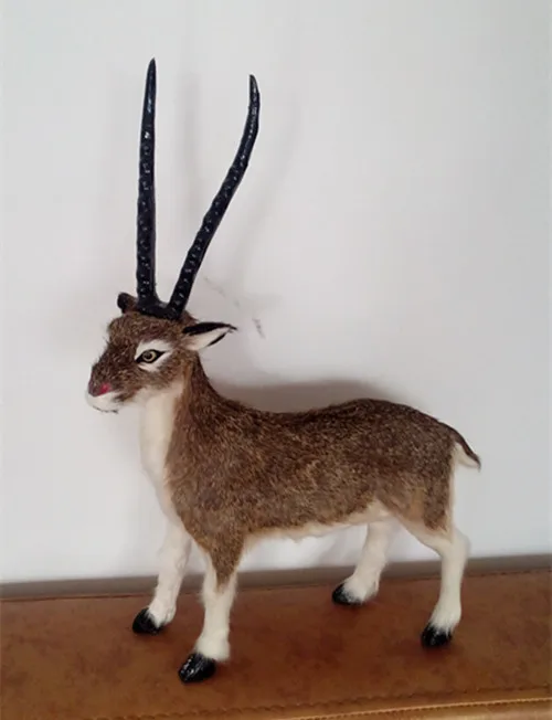 simulation cute antelope 31x46cm model polyethylene&furs antelope model home decoration props ,model gift d405