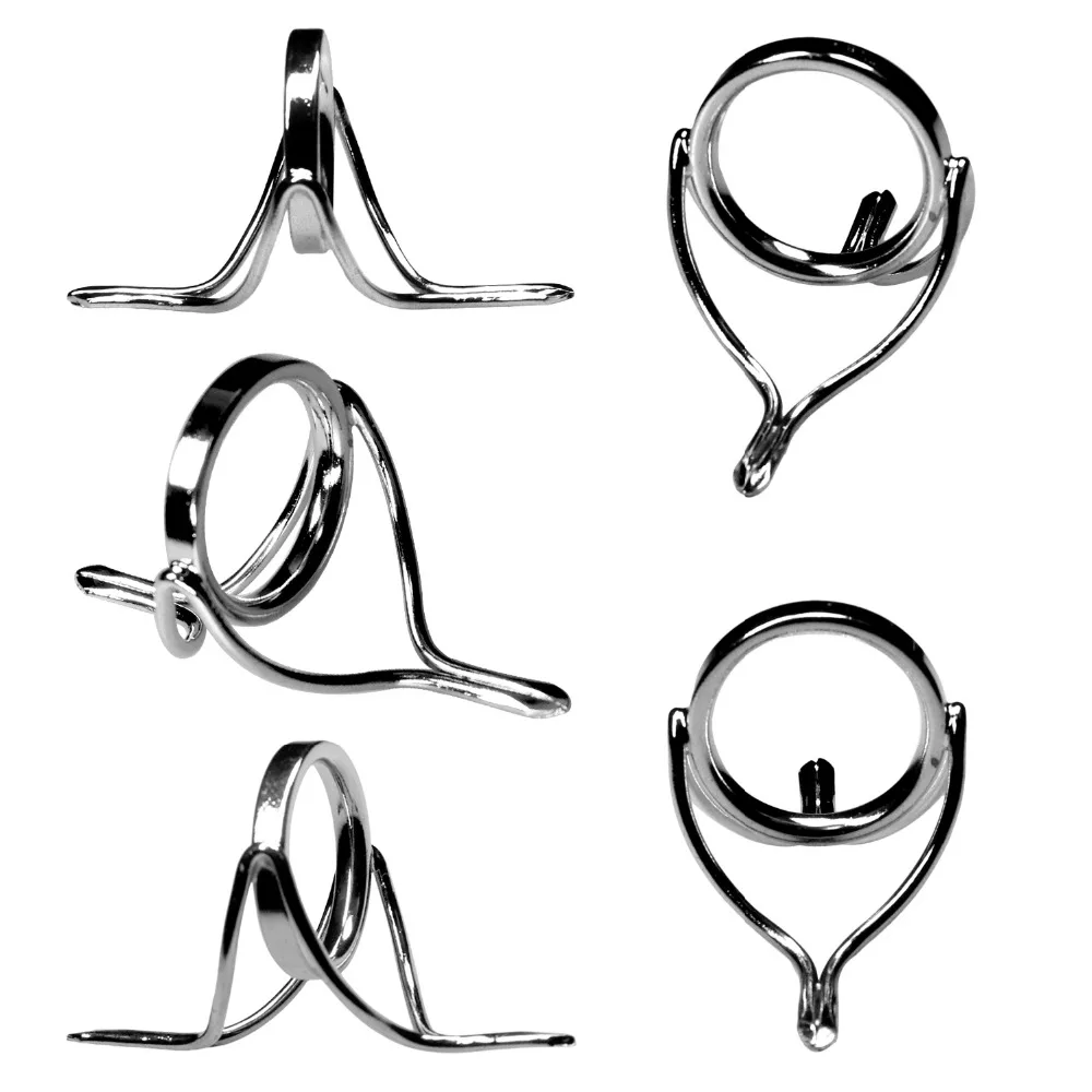 12pcs Fishing Rod Guides Ring #12-#25 Casting Rods Repair Kit Silver Stainless Steel Fishing Pole Guide Replacement Set