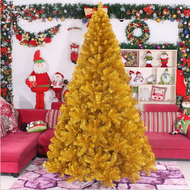 Teellook new 1.2m / 5.0m gold encrypted Christmas tree Christmas New Year party arrangement