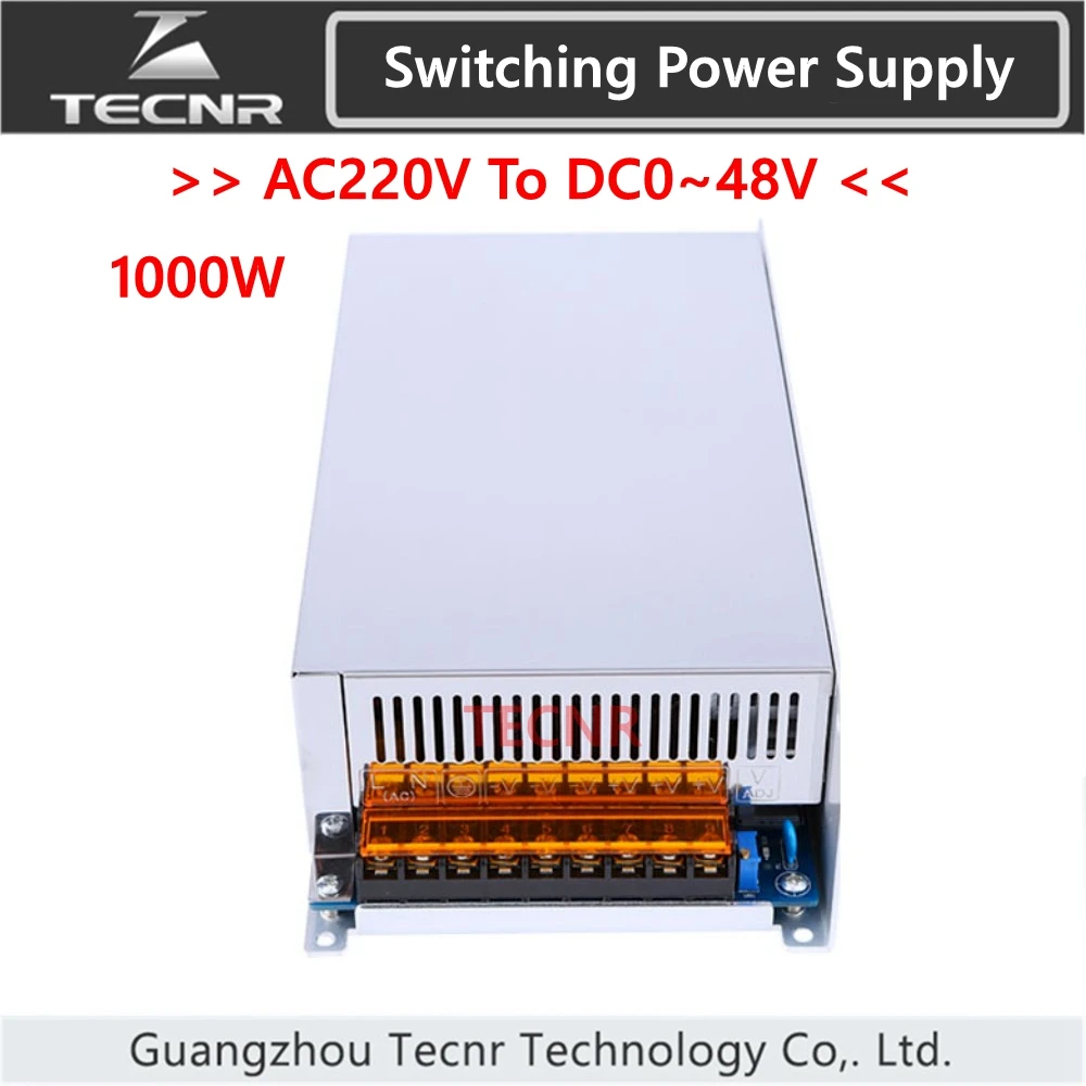 

Switching Power Supply 1000W input AC 220V output DC 0-12V 24V 30V 36V 48V transformer for cnc engraving machine