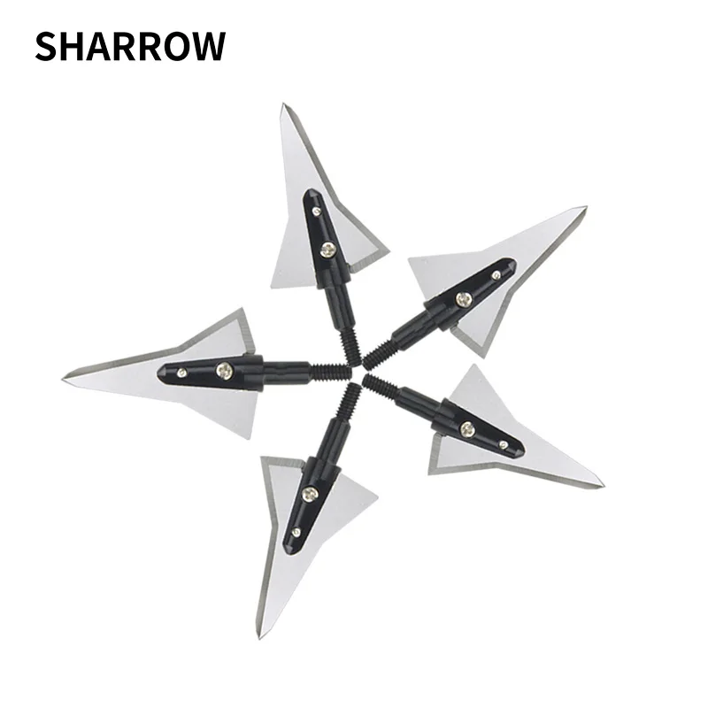 1pc Hunting Archery Broadhead Tips Point Sharp Detachable Arrowhead 2 Blades Compound Bow Accessories