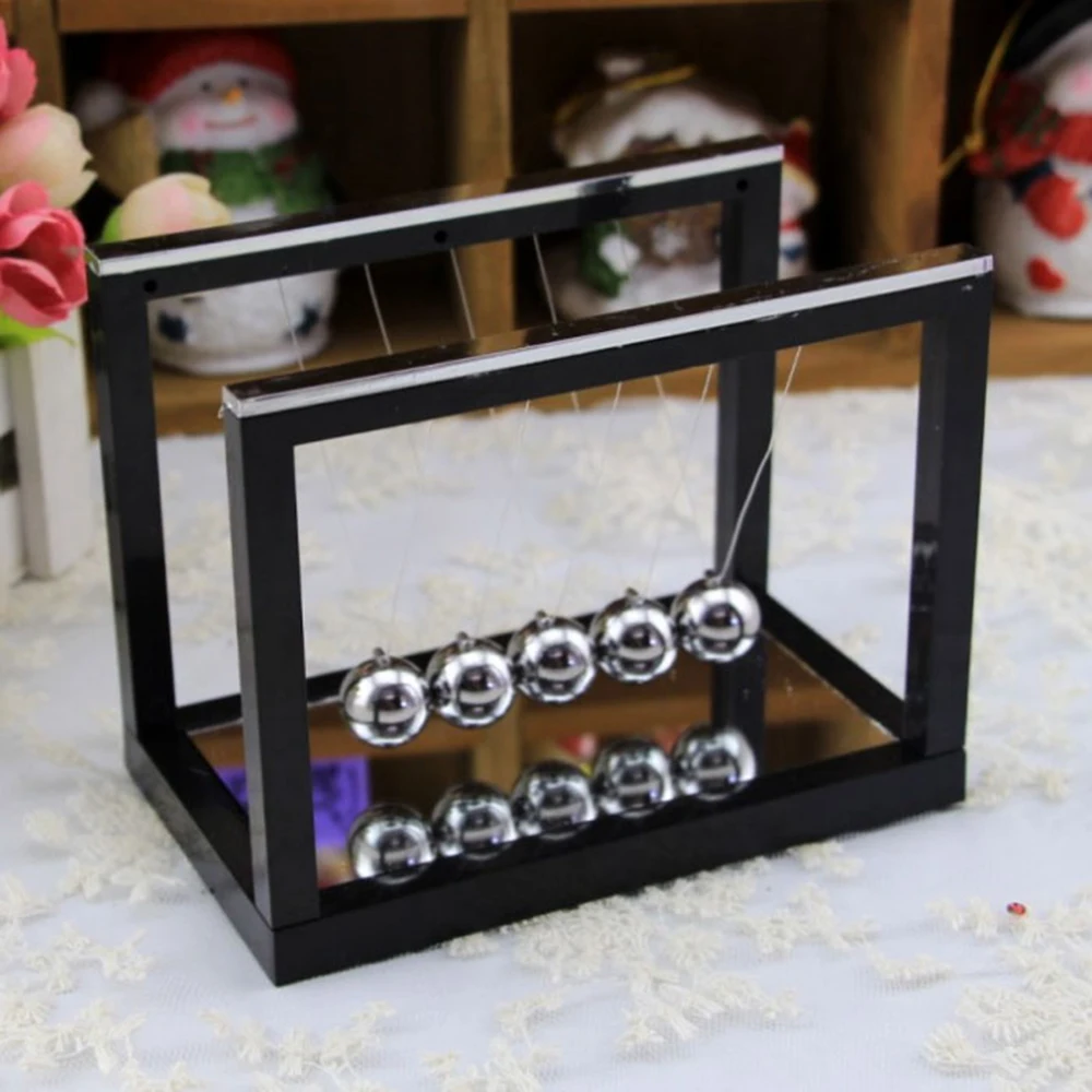 Newtons Cradle Steel Balance Ball Fun Decoration Physics Science Gift Toy