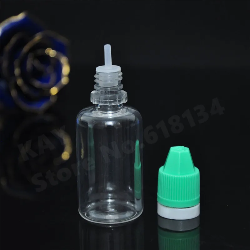 Fast delivery 2500 pcs 30ml PET Plastic liquid bottle with child resistant and tamper evident cap