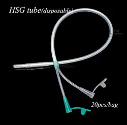 Medical Gynaecolog instrument Hydrotubation Dredge tube consumptive materail double head Fallopian tube Uterine Radiography pipe