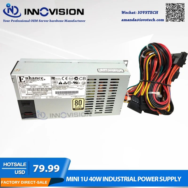 Imagem -04 - Fonte de Alimentação Industrial de Alta Eficiência 1u Flexível Psu com 400w Enp7140b2 80plus