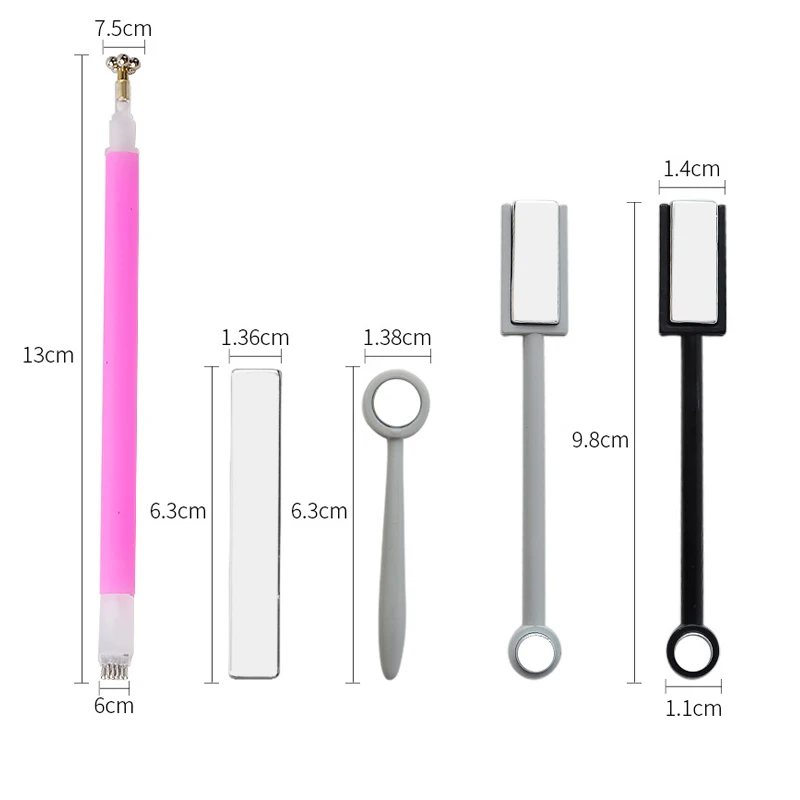 5 Styles Cat Eye Magnet Stick Double HeadedMagnet for Nail Gel 3d Line Strip Effect Strong Magnetic Pen  Nail Art Tool