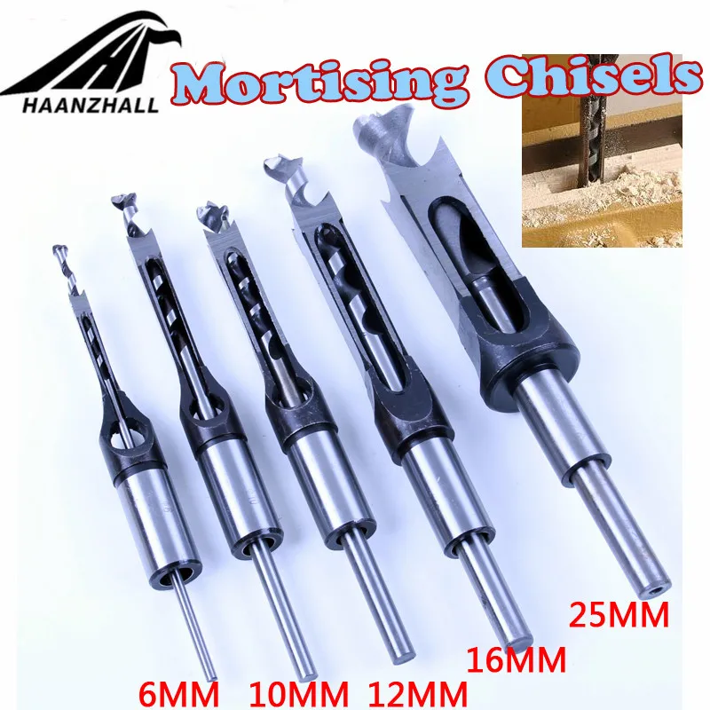 Imagem -02 - Hss Square Hole Mortise Cinzel Broca de Madeira com Broca Twist