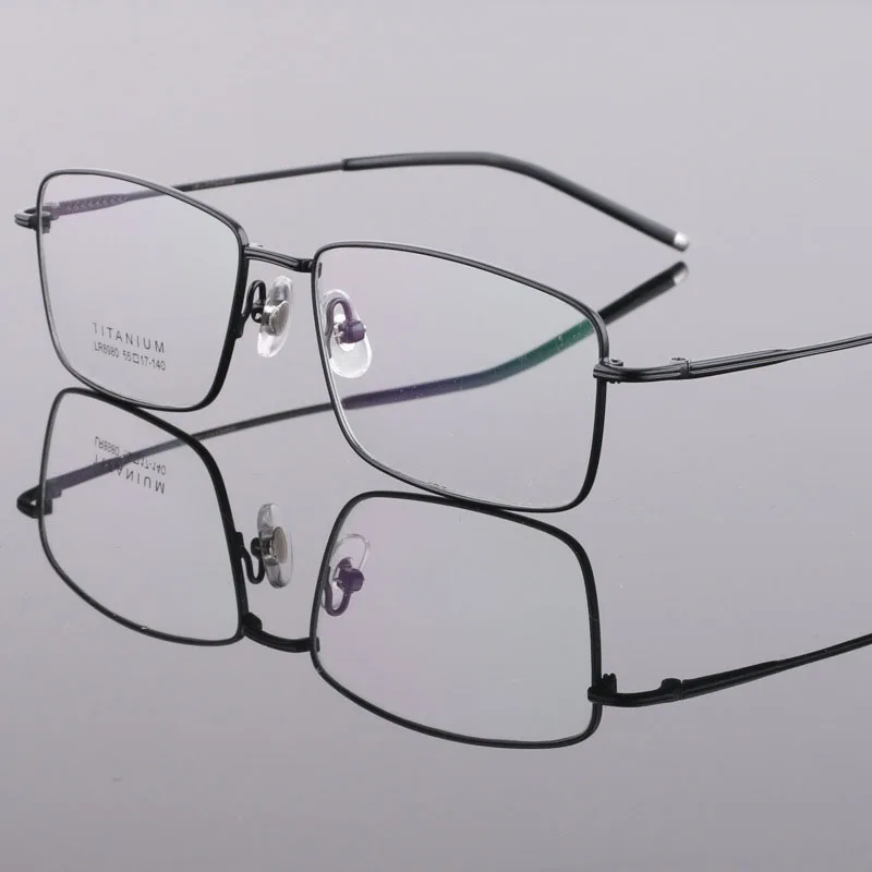 BCLEAR 2018 Fashion Men Glasses Frame Male Eyeglasses Frame Vintage Square Clear Lens Glasses Optical Spectacle Frames Tiatnium