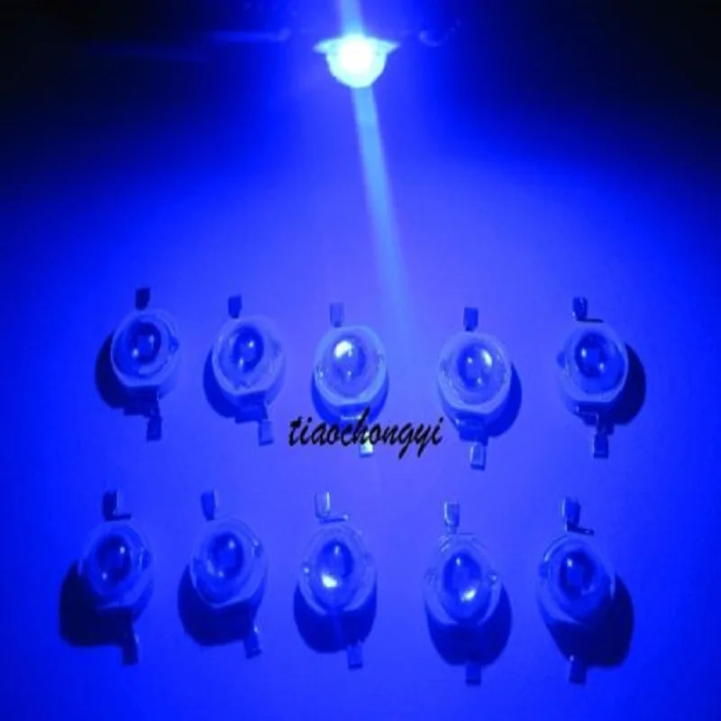 Lampe LED haute puissance, bleu royal, 3W, 3W, 440-445nm, 700mA, 100-3.2 V, 3.6 pièces